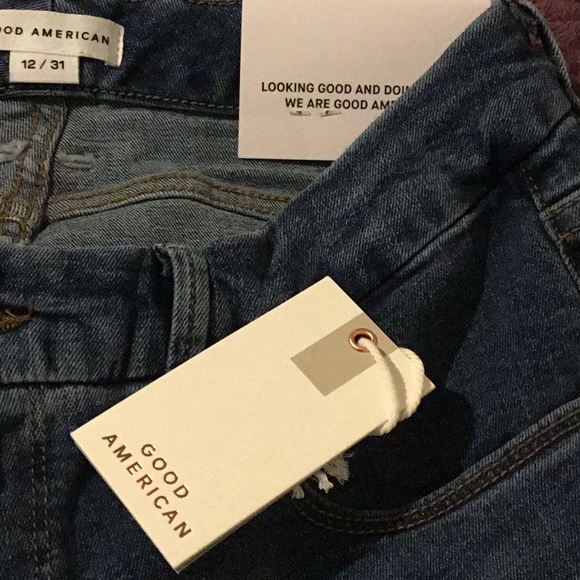 NWT Good American GOOD LEGS Short High Rise Skinny Jean -12/31 - Picture 6 of 6
